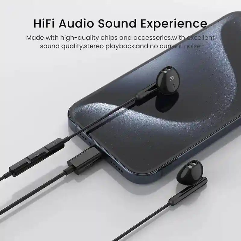 USB-C Wired Headphones for Samsung Galaxy S24 S23 - HiFi Stereo Audio Tidesmit
