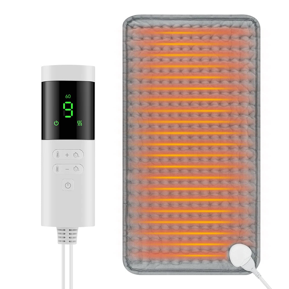 Electric Heating Pad for Back Pain Relief - 9 Heat Settings | Tidesmit Back Massage Instrument Tidesmit