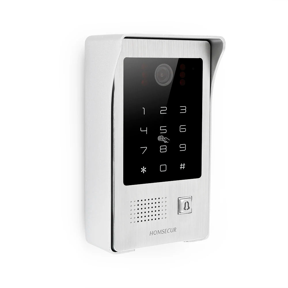 (Not Standalone) HOMSECUR 84217EPC-CR-FHD IP65 Doorbell Camera RFID Access For HDK Video Doorphone Intercom Door Bell