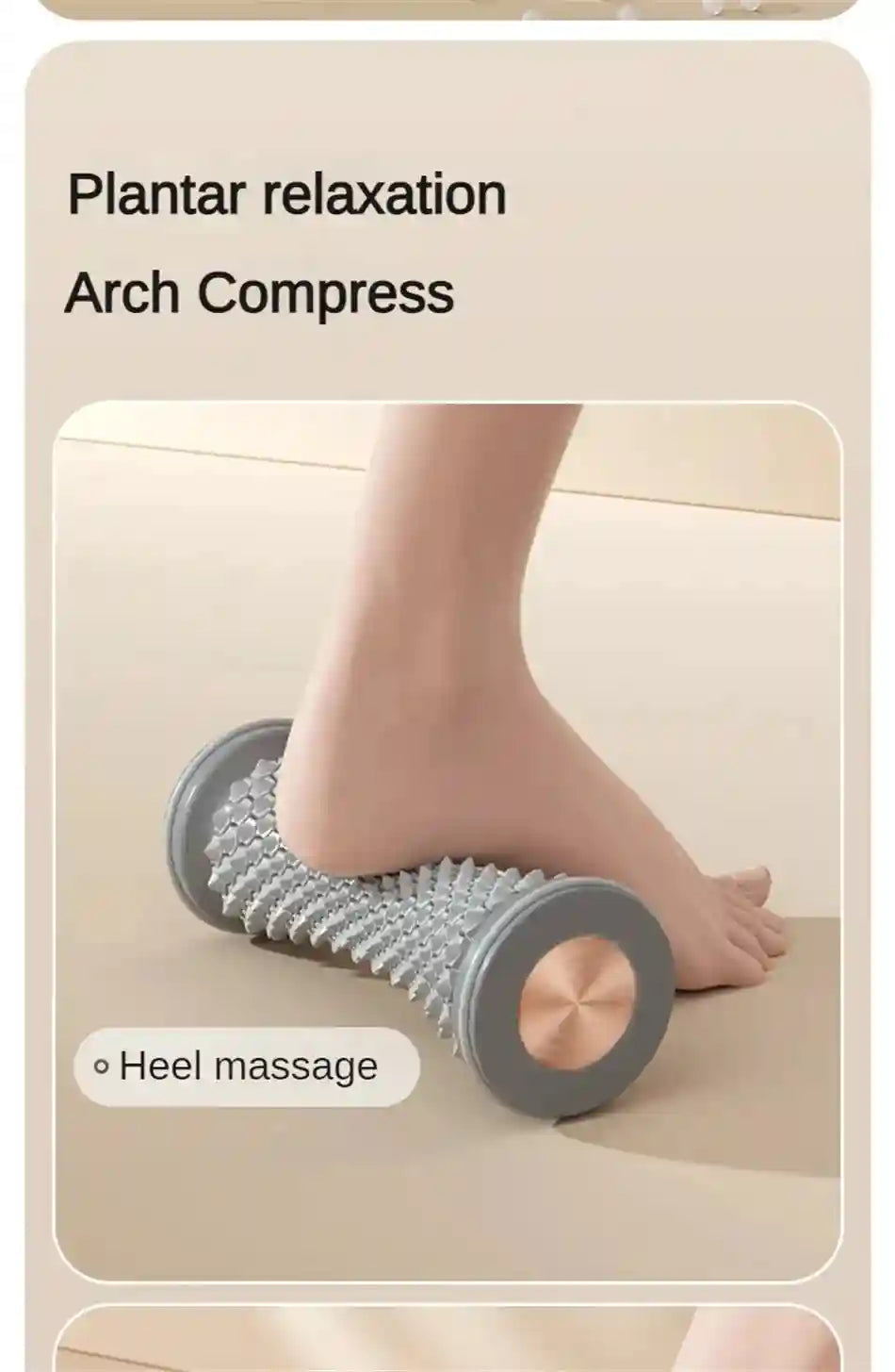 Foot Massage Roller for Plantar Fasciitis - Deep Tissue Muscle Relief Tool Massage Roller Tidesmit