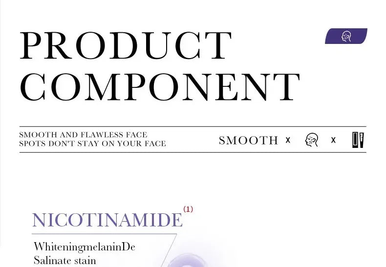 Tidesmit niacinamide melasma cream texture close-up for fading dark spots and moisturizing face makeup