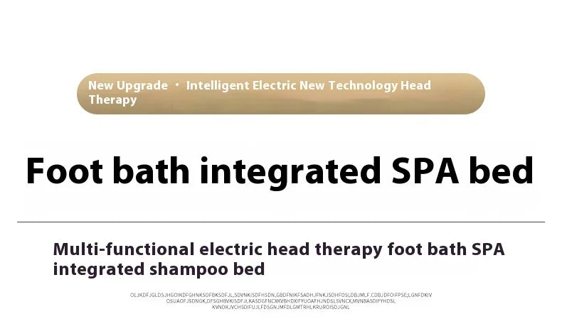 Electric Shampoo Massage Bed | Professional Head Therapy Spa Unit Massage Chairs Tidesmit