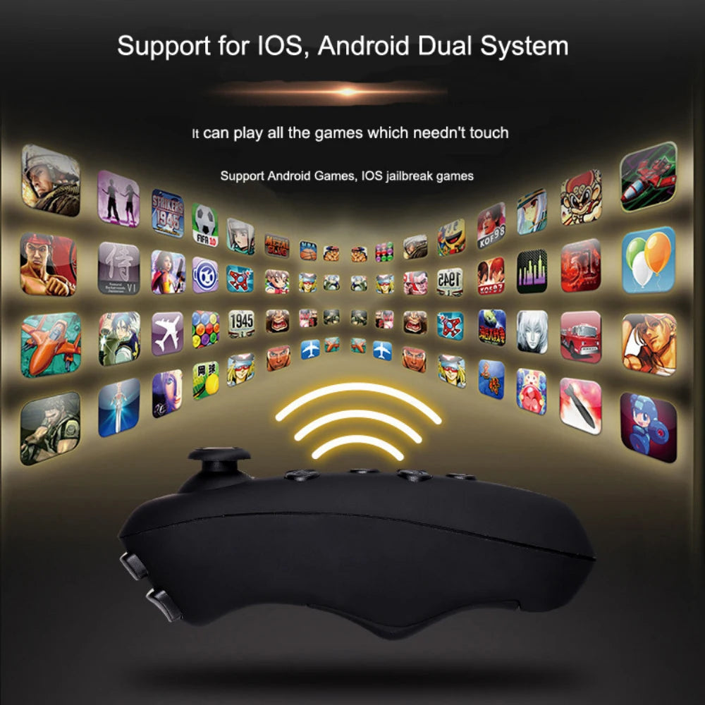 VR Headset for Smartphone - Immersive 3D Smart Glasses with Remote Tidesmit