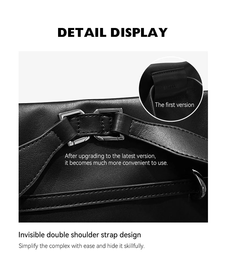 BAFELLI Underarm Tote Bag - Soft Travel Bag-Inspired Leather Crossbody for Women Compact Design Lightweight Shoulder Purse