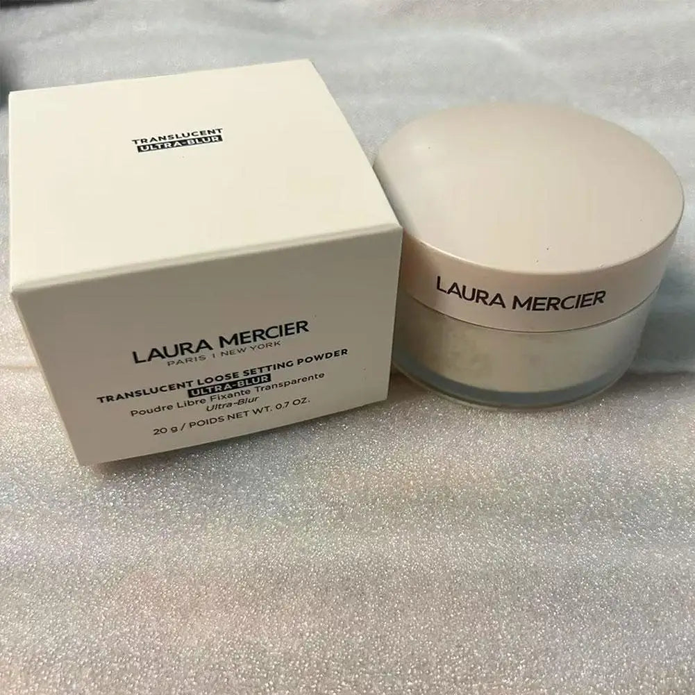 Tidesmit Laura Mercier oil control setting powder matte finish texture close-up for sweat-proof face makeup routine