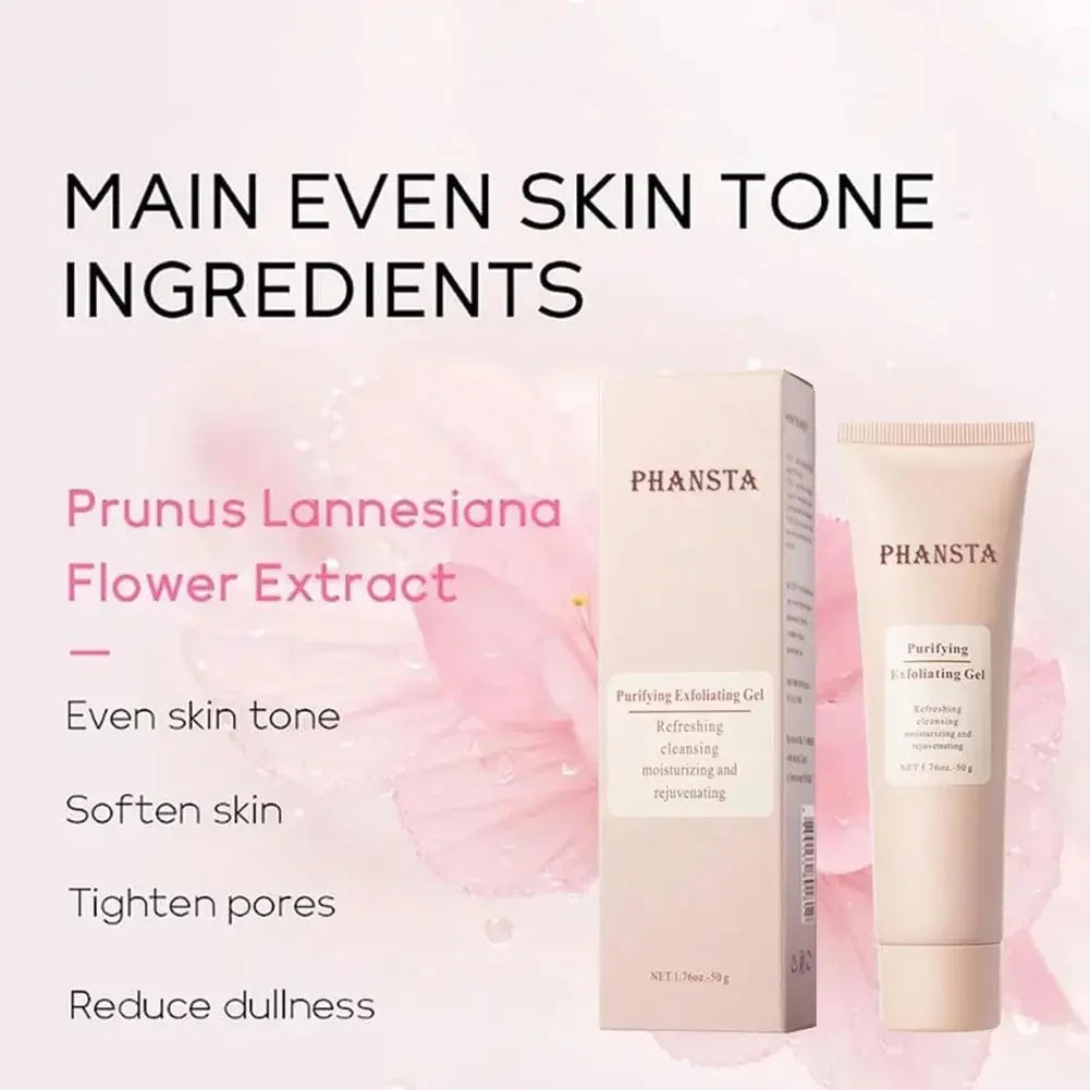Face Exfoliating Gel | Deep Pore Cleansing & Oil Control Formula Scrubs Treatments Tidesmit