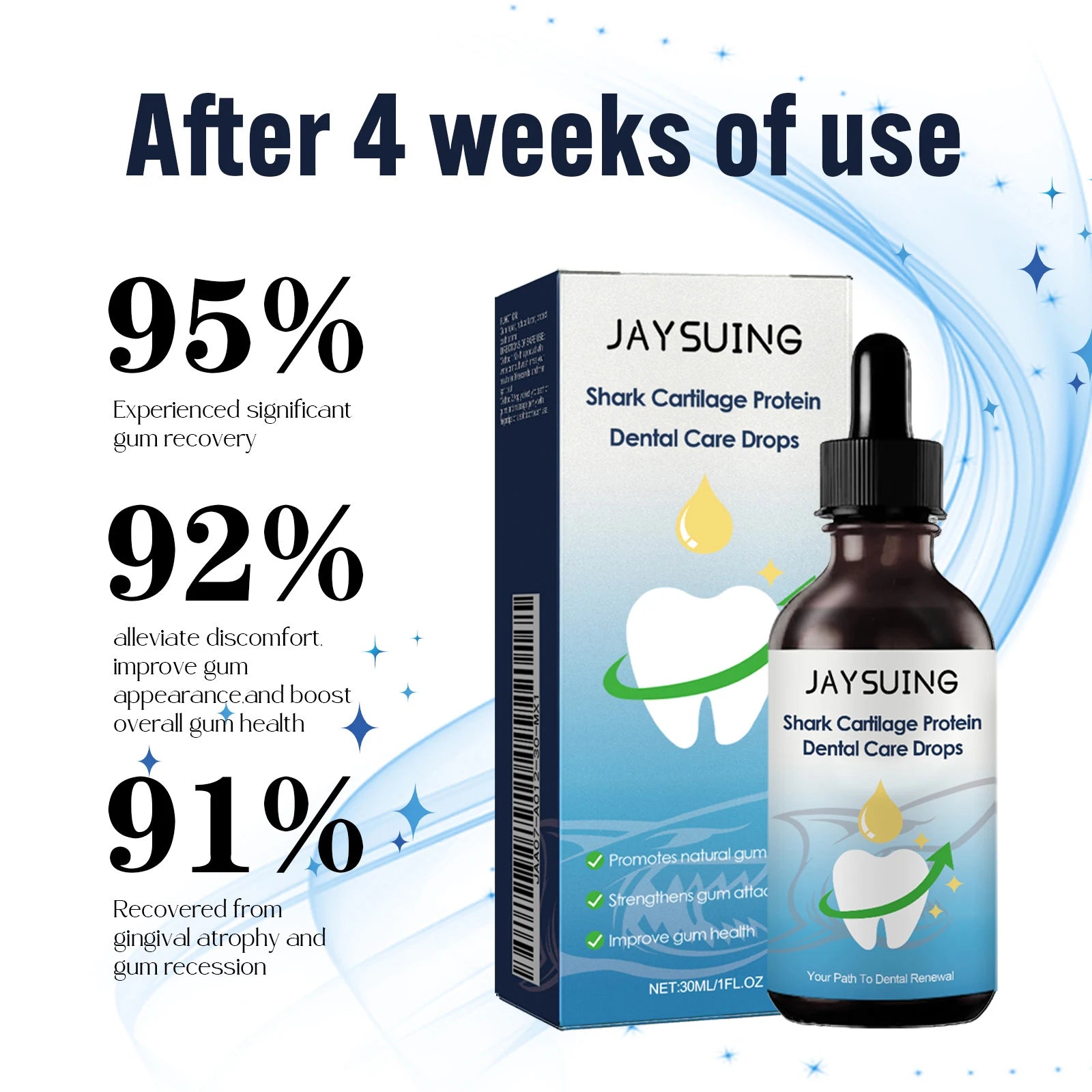 Tidesmit teeth whitening dental care drops for gum pain relief, sensitivity, and effective tooth stain removal.