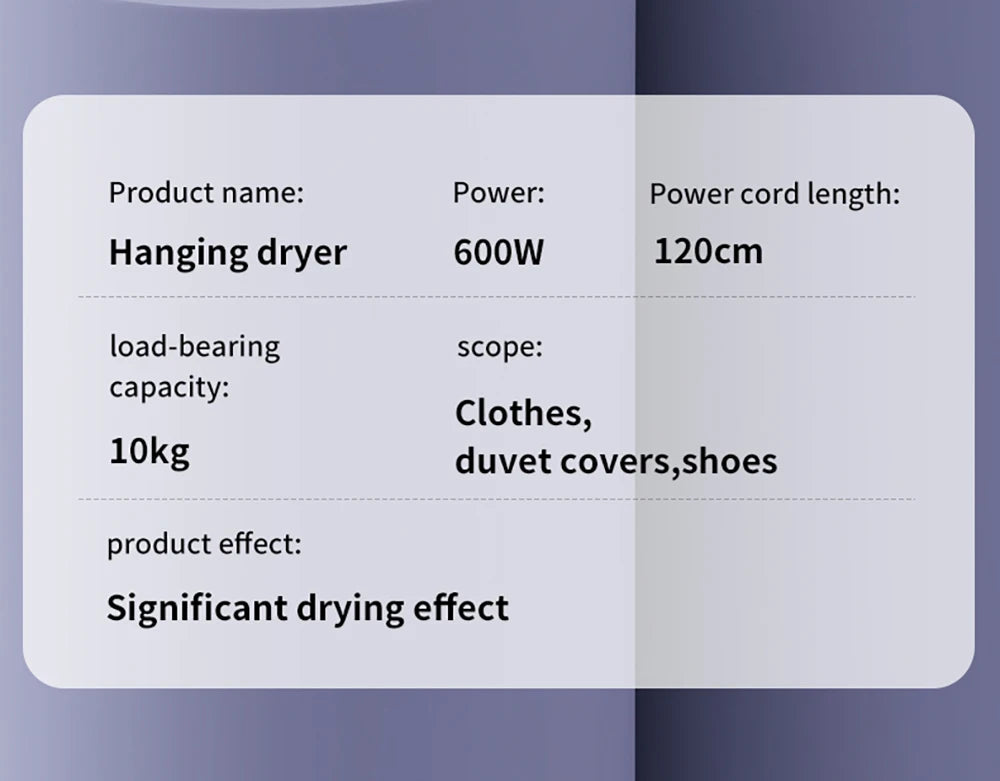 Tidesmit portable electric clothes dryer with UV sterilization and remote control folded for easy laundry storage