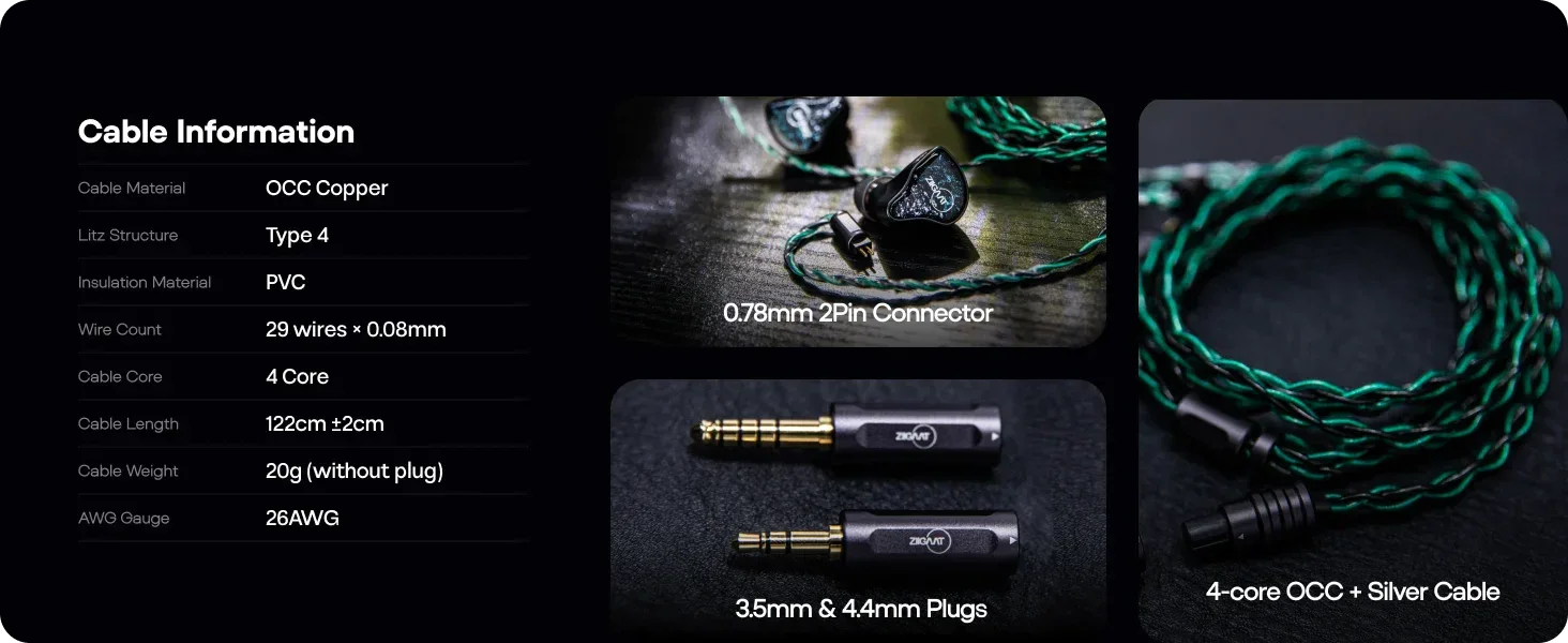 ZiiGaat Odyssey 2 Hybrid IEMs 1DD 3BA Audiophile Audio by Tidesmit Tidesmit