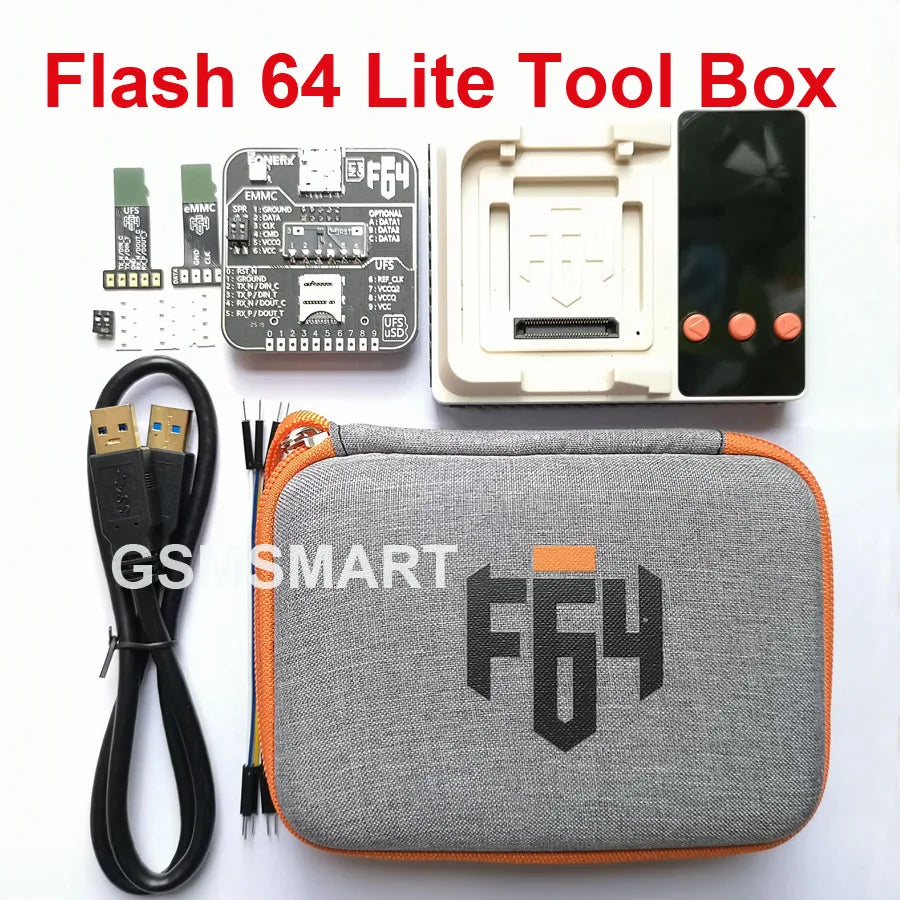 100% original F64 Easy JTAG Box Flash 64 Lite Tool Box For eMMC ISP UFS jtag Adapter