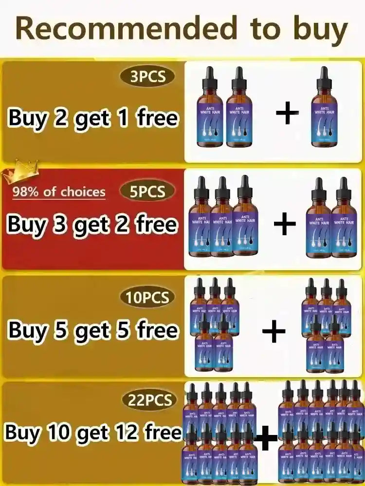 Anti-Gray Hair Serum: Natural Color Repair Treatment for Hair Health Lip Care Tidesmit