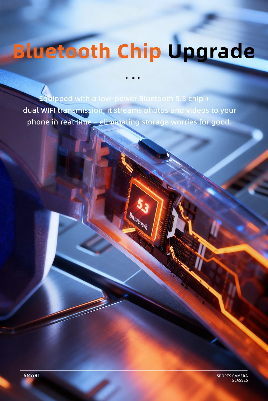 4K Polarized Smart Sunglasses with Bluetooth Audio & Camera - Tidesmit Tidesmit