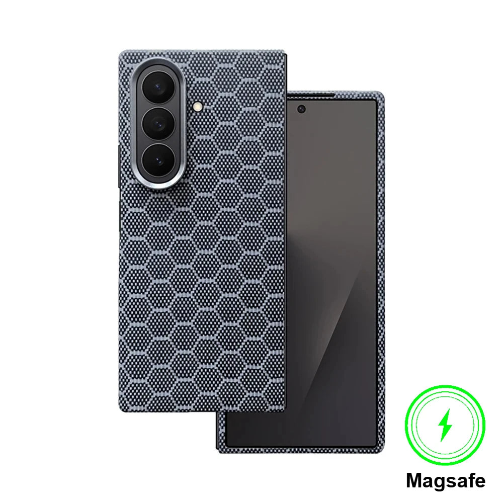 Galaxy Z Fold 7 Aramid Carbon Fiber Case with MagSafe Slim Fit Magsafe T2 Tidesmit