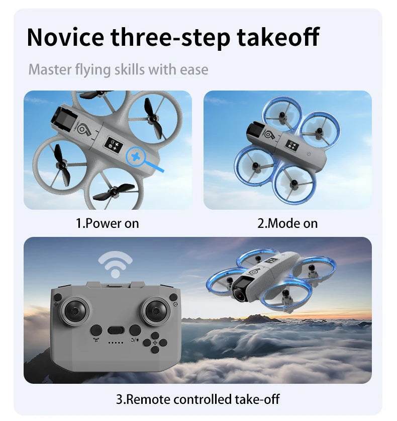 Mini 4K Camera Drone - Foldable Remote Control Aircraft Tidesmit