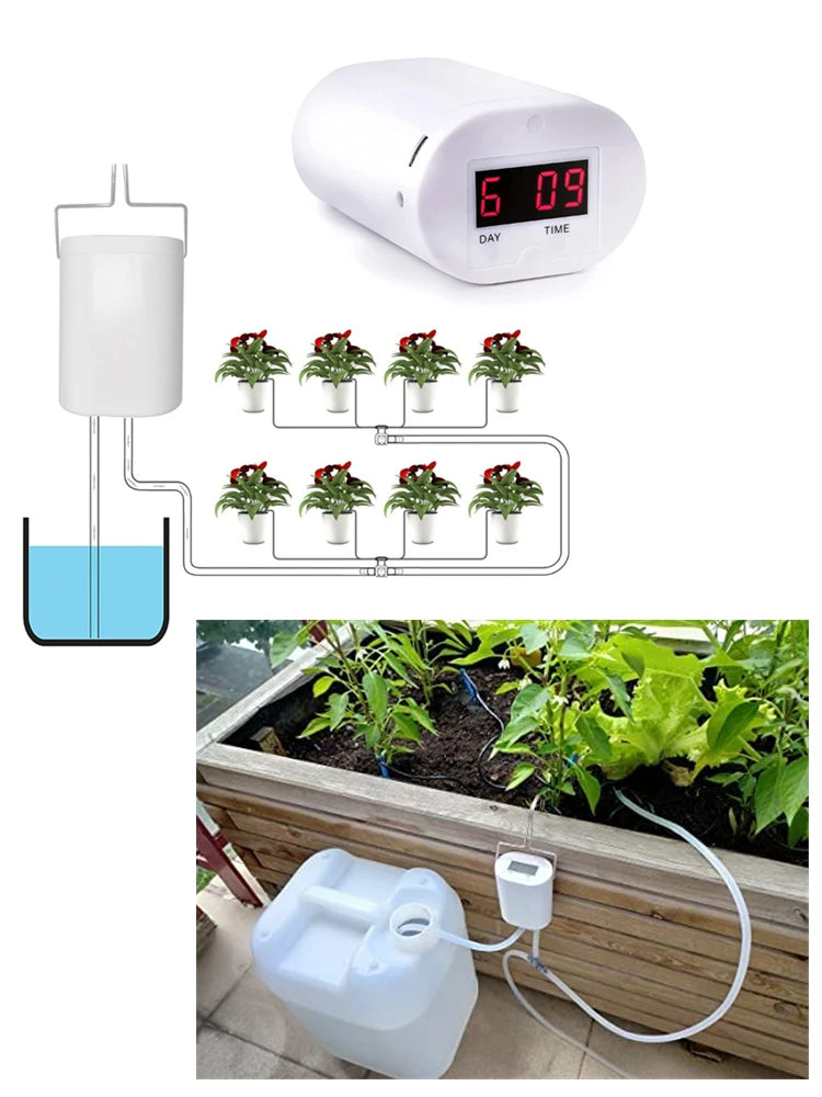 Cheapest Self-Watering Kits Intelligent Drip Irrigation Automatic Watering System Kits Plant Watering Spike Device Water Dripper