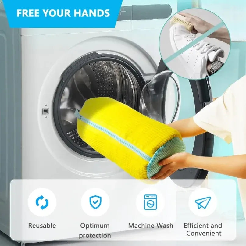 Durable Shoe Washing Machine Bag with Chenille Lining