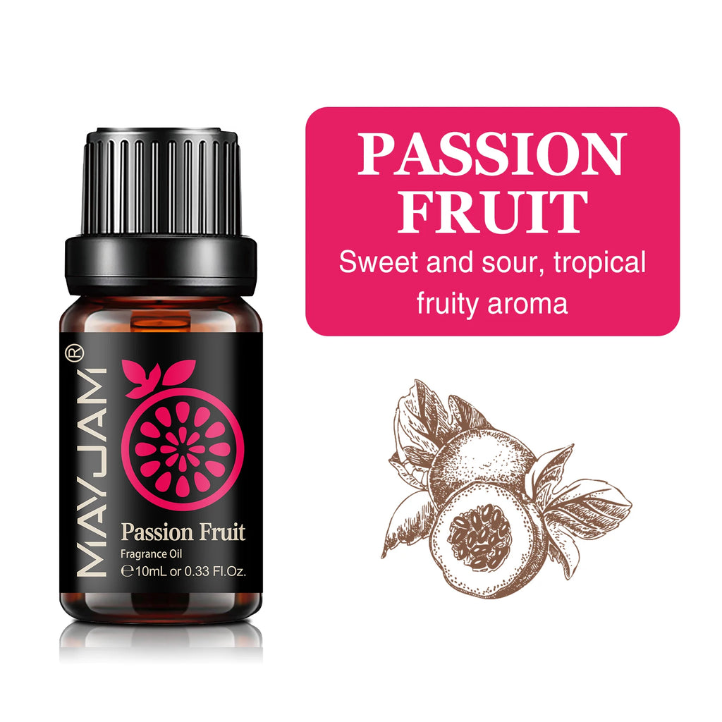 MAYJAM 10ML Fruit Fragrance Oil Strawberry Watermelon Mango Coconut Cherry For Humidifier Candle Soap Making Air Freshener
