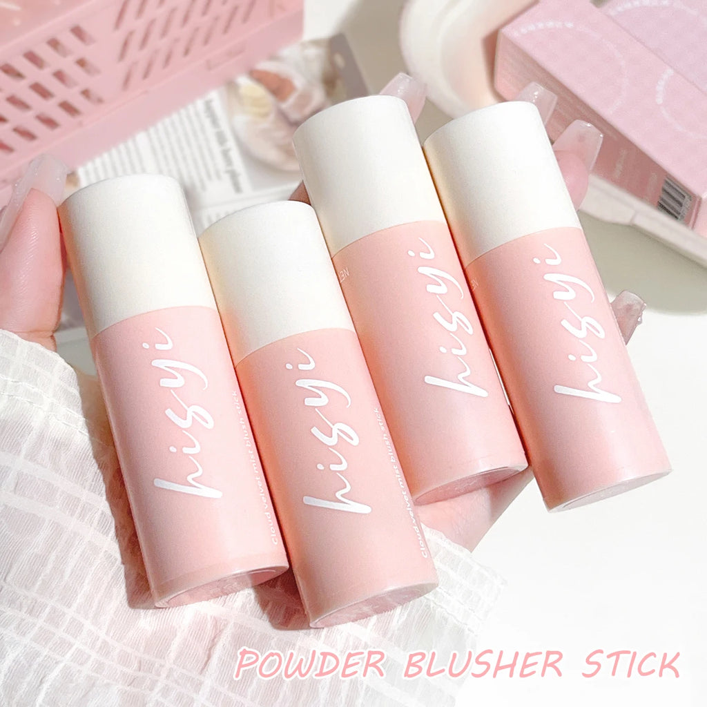 Tidesmit Cloud Soft Matte Blush Stick for natural brightening face makeup and flawless skin tone shade swatch