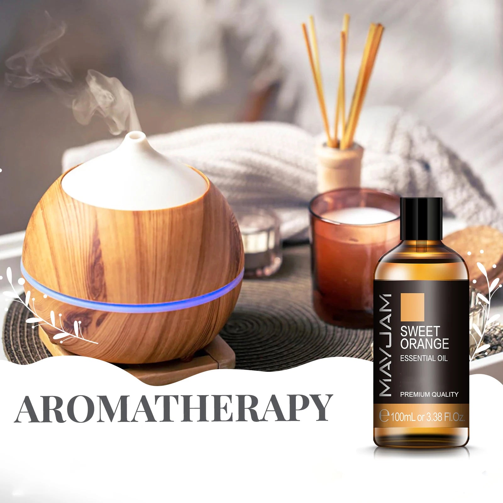 100ML Lemongrass Essential Oils For Humidifier Diffuser Lavender Vanilla Eucalyptus Candle Making Fragrances Oil