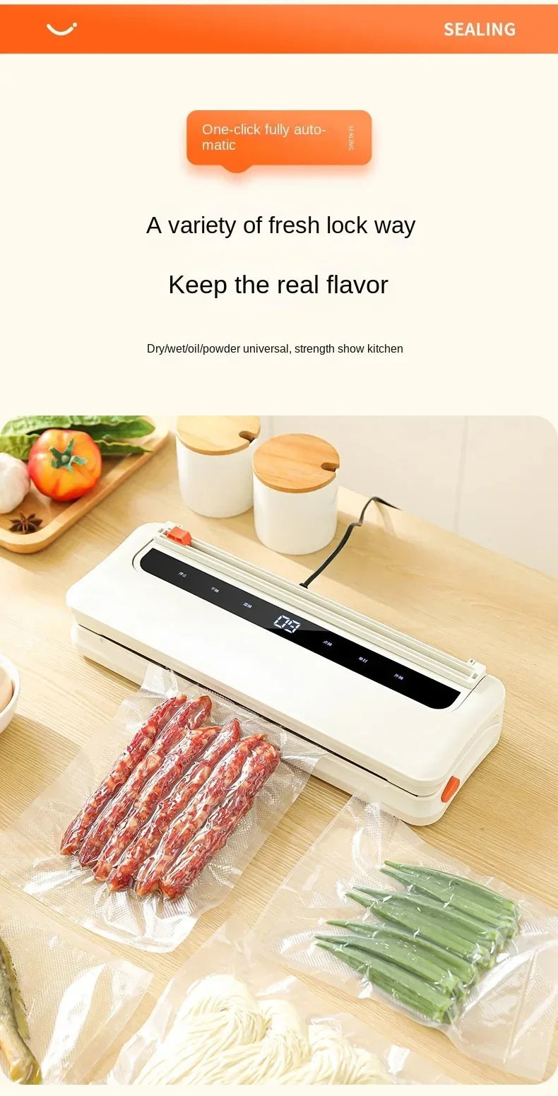 CENRR NEW Electric Vaccum Sealer Dry/Wet Food Packaging Machine Bag Sealing With UV Food Cutter Food Vacuum Packaging Machine
