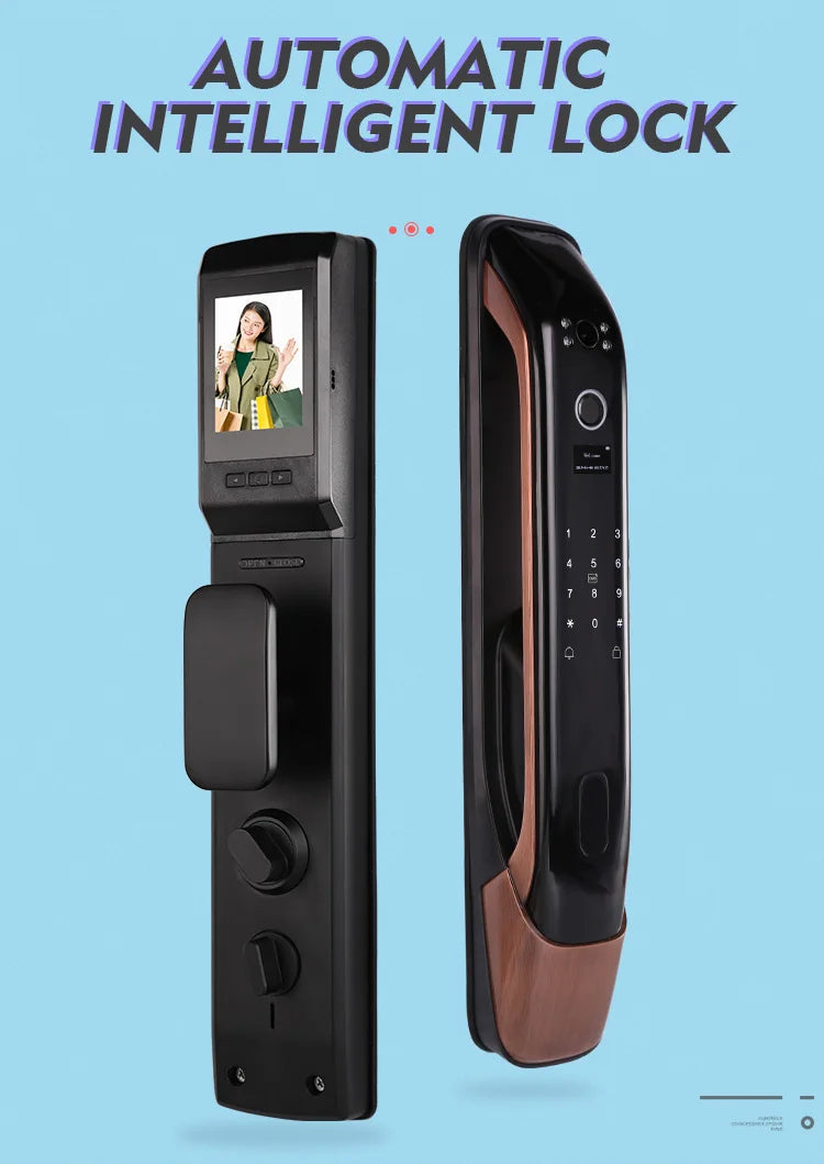 Digital Door Lock Competitive Price Fingerprint USmart Go APP Tuya Smart WiFi With Camera Smart Door Lock
