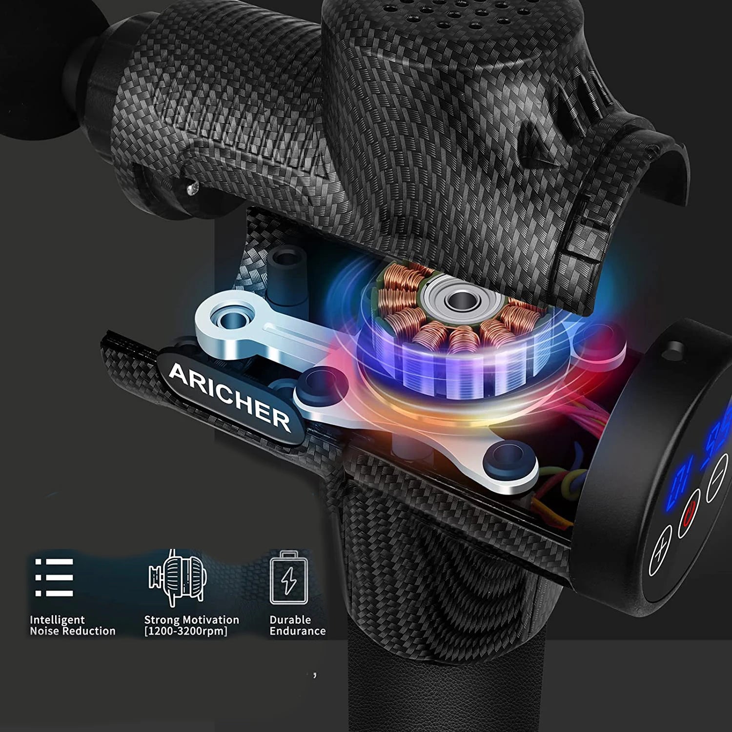 Deep Tissue Massage Gun - Portable Percussion Muscle Recovery Tool Relaxation Treatment Tidesmit