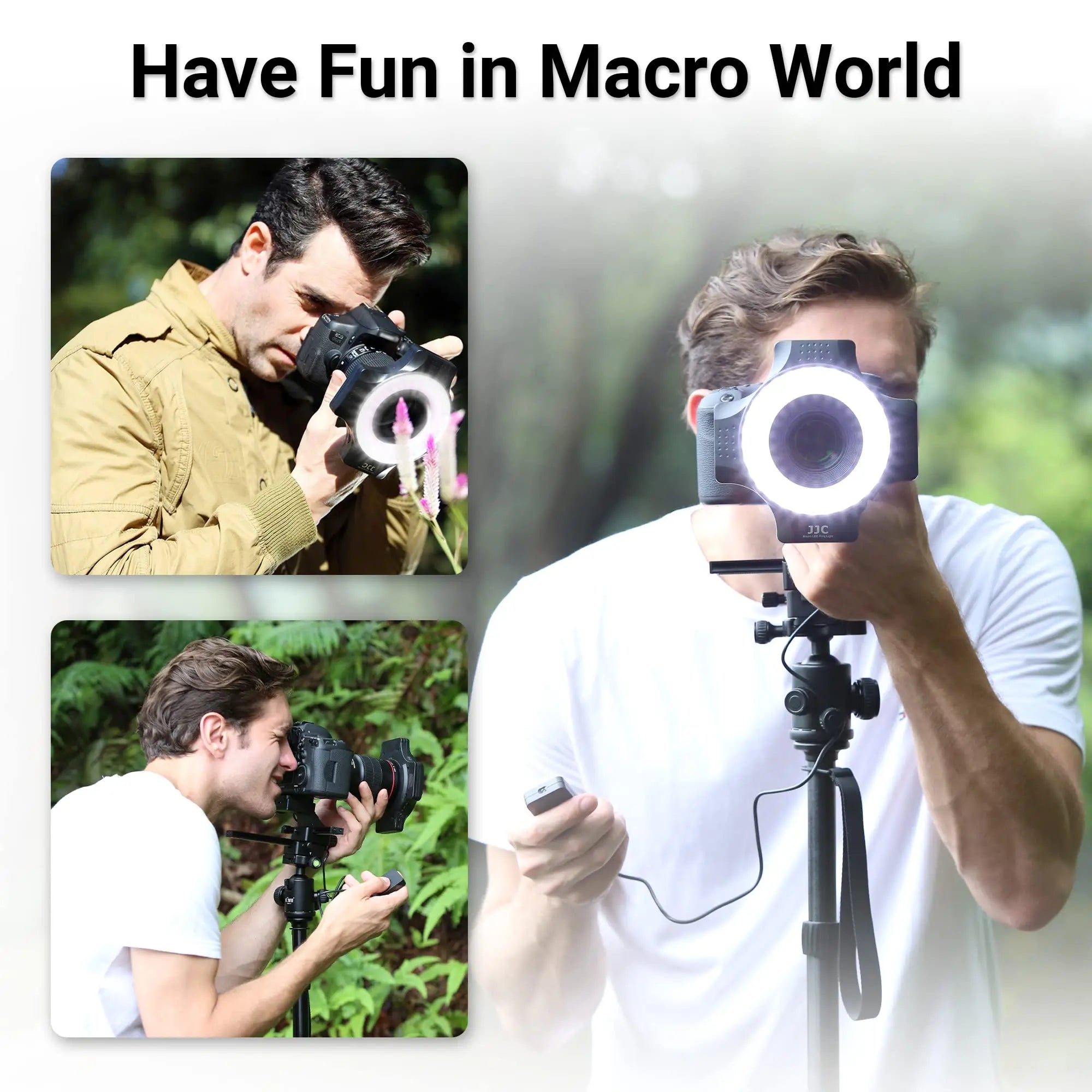 Macro LED Ring Flash for DSLR with 6 Adapter Rings Tidesmit