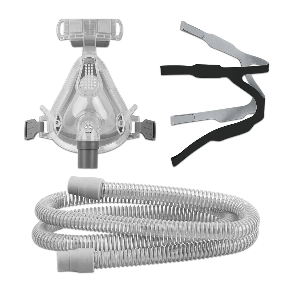 CPAP Mask for Apnea CPAP Auto Breathing Machine Sleep Nasal Full Face Mask with Headgear Anti Snoring Respirator Accessories