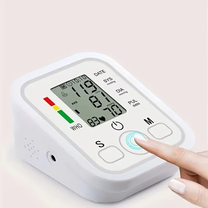 New Blood Pressure Monitor Upper Arm Automatic Tonometer Digital Blood Pressure Meter BP Medical Sphygmomanometer Pulse