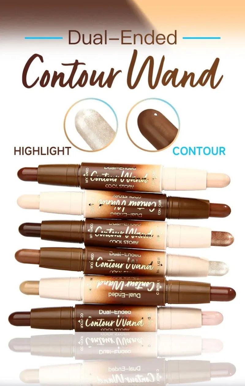 Tidesmit double-ended contour stick for sculpting and highlighting with full coverage waterproof cream texture