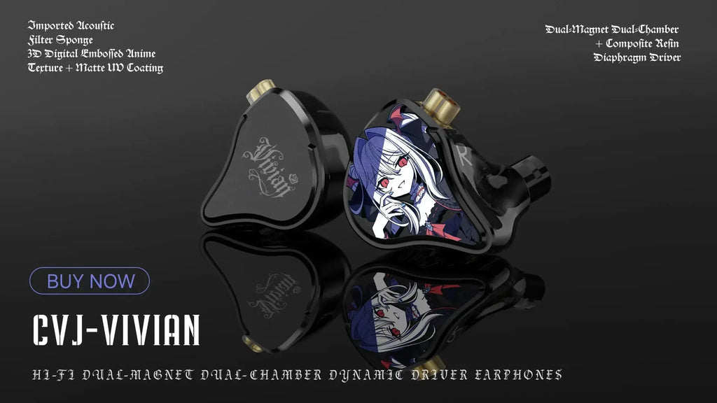 Wired HiFi In-Ear Monitors | Laser Engraved Metal Shell | Tidesmit Tidesmit