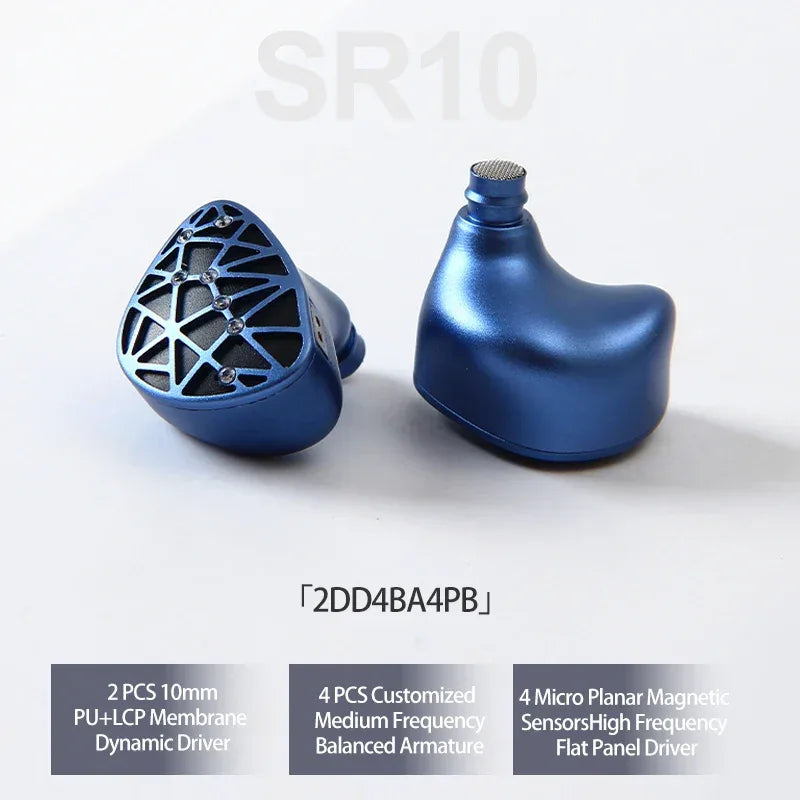 SoundRhyme SR10 10-Driver Hybrid HiFi Wired IEMs by Tidesmit Sound Rhyme SR10 Tidesmit