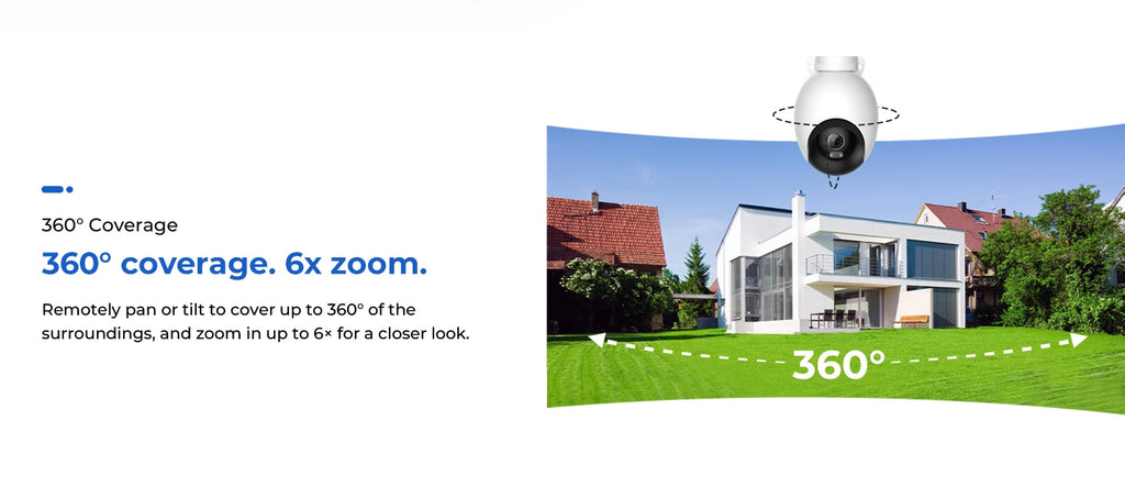 IMILAB EC6 Pro 8MP Outdoor Security WiFi Camera 2.4G/5G AI Detection Auto-Tracking CCTV 24/7 Recording Compatible with MiHome