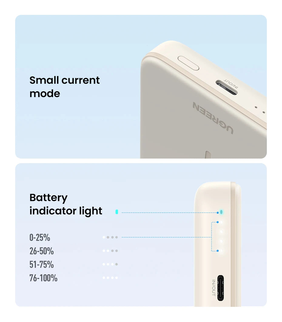 Magnetic Power Bank 5000mAh/10000mAh Portable Fast Charging Battery Tidesmit