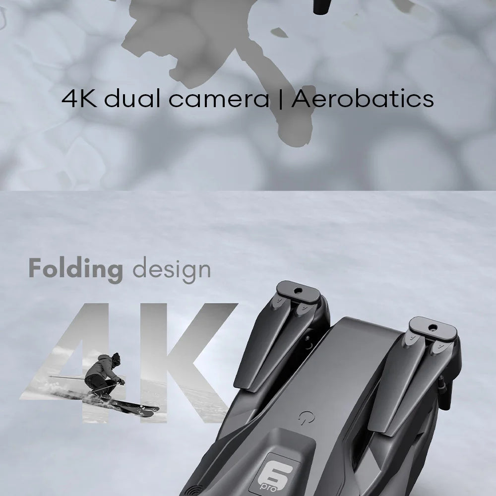 4K Camera Drone with Optical Flow Positioning - Foldable RC Aircraft Tidesmit