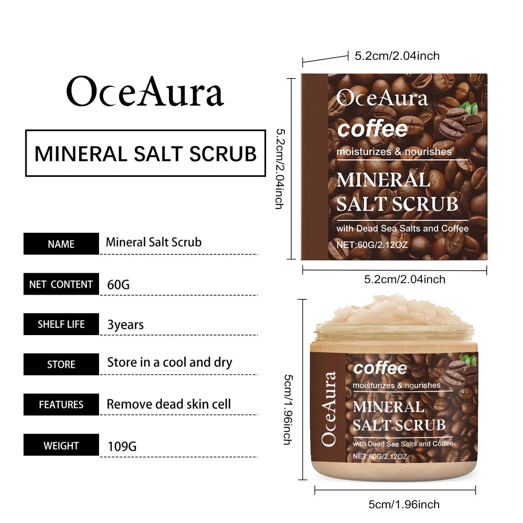 Body Exfoliating Scrub Set for Radiant Skin - Deep Hydration 3PCS Scrubs Treatments Tidesmit
