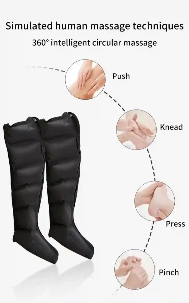 Electric Leg Massager With Remote Air Compression for Calf Therapy Relaxation Treatment Tidesmit