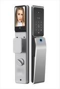 Tuya App Smart Lock with HD Camera Monitoring Face Recognition Multi-language Voice Multi-function Security Door Lock for Home