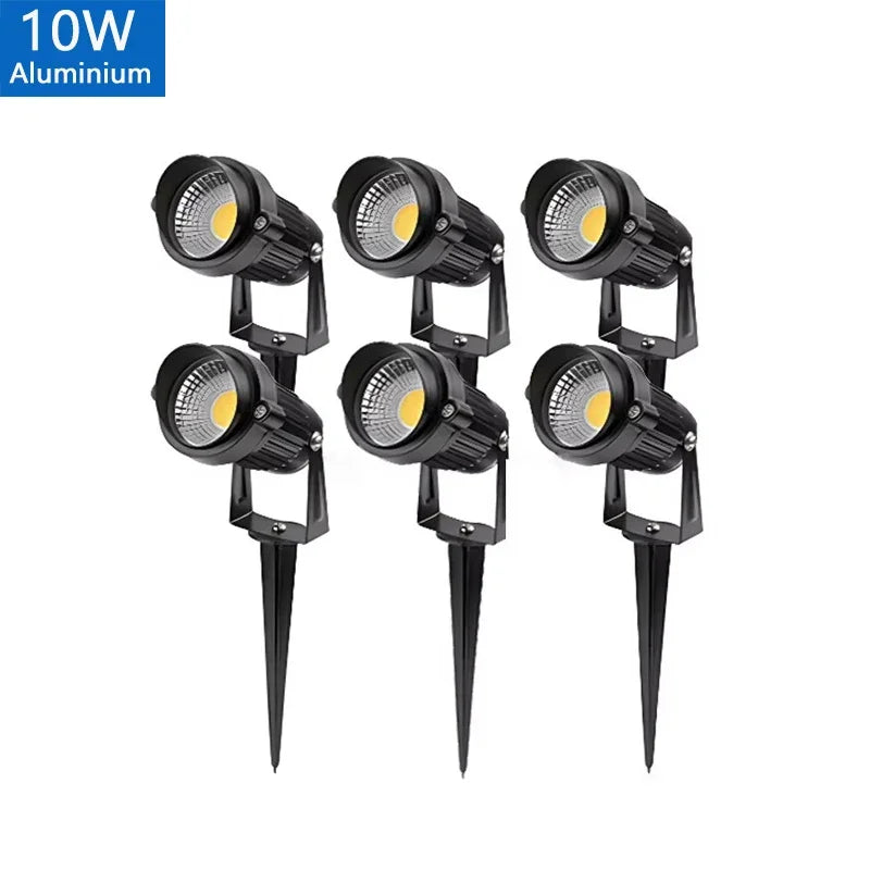 LED Waterproof Outdoor Garden Lawn Lights Spike Bulb 5W/10W/15W Tuinverlichting 220V 110V 12V - Adjustable Solar Powered Garden