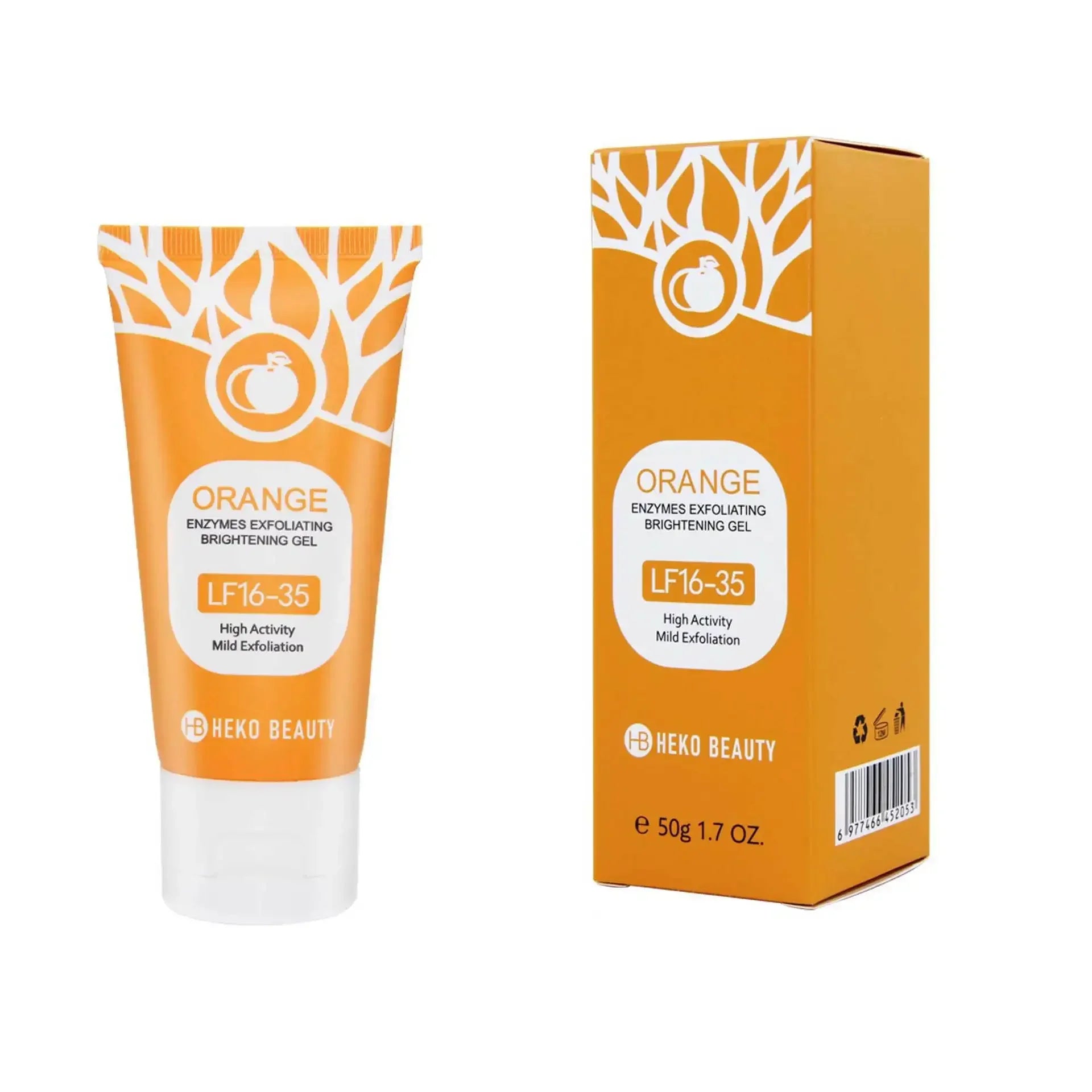 Orange Exfoliating Gel 100g | Deep Pore Cleanser & Skin Brightening Scrubs Treatments A-Exfoliator 50g Tidesmit