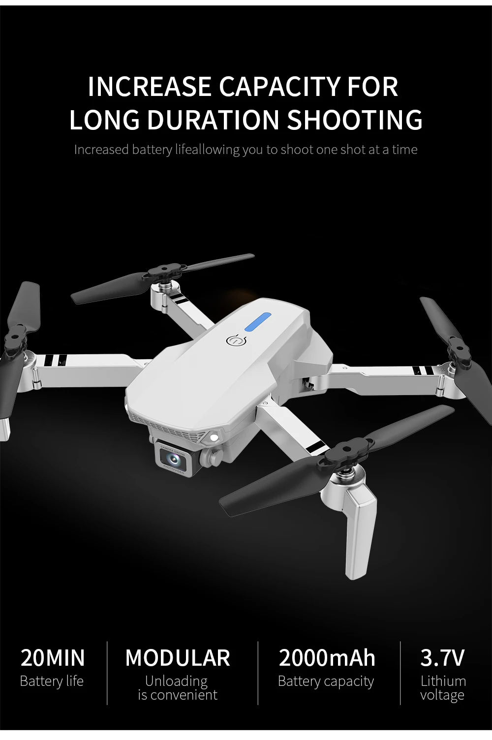 4K Camera Drone Foldable Quadcopter - Wide Angle Lens & Stable Flight Tidesmit