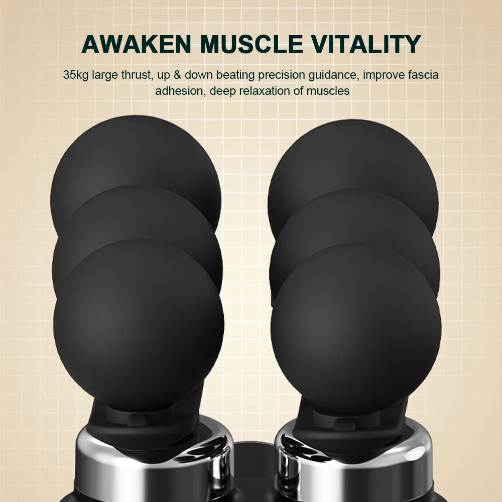 Fascia Massage Gun: 6-Speed Rechargeable Deep Tissue Recovery Device Fascia Gun Tidesmit