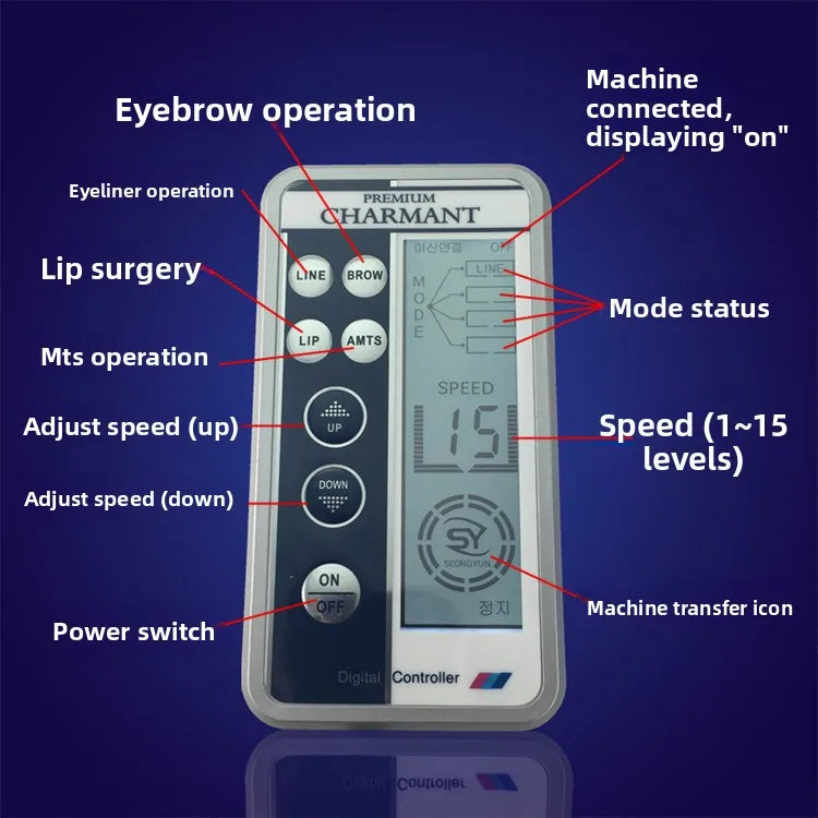 Permanent Makeup Machine - Precision PMU Device for Microblading Permanent Makeup Machines Tidesmit