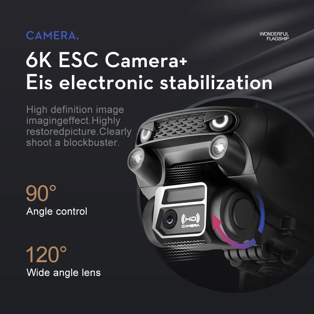 Camera Drone with Obstacle Avoidance - Foldable 8K GPS Quadcopter Tidesmit