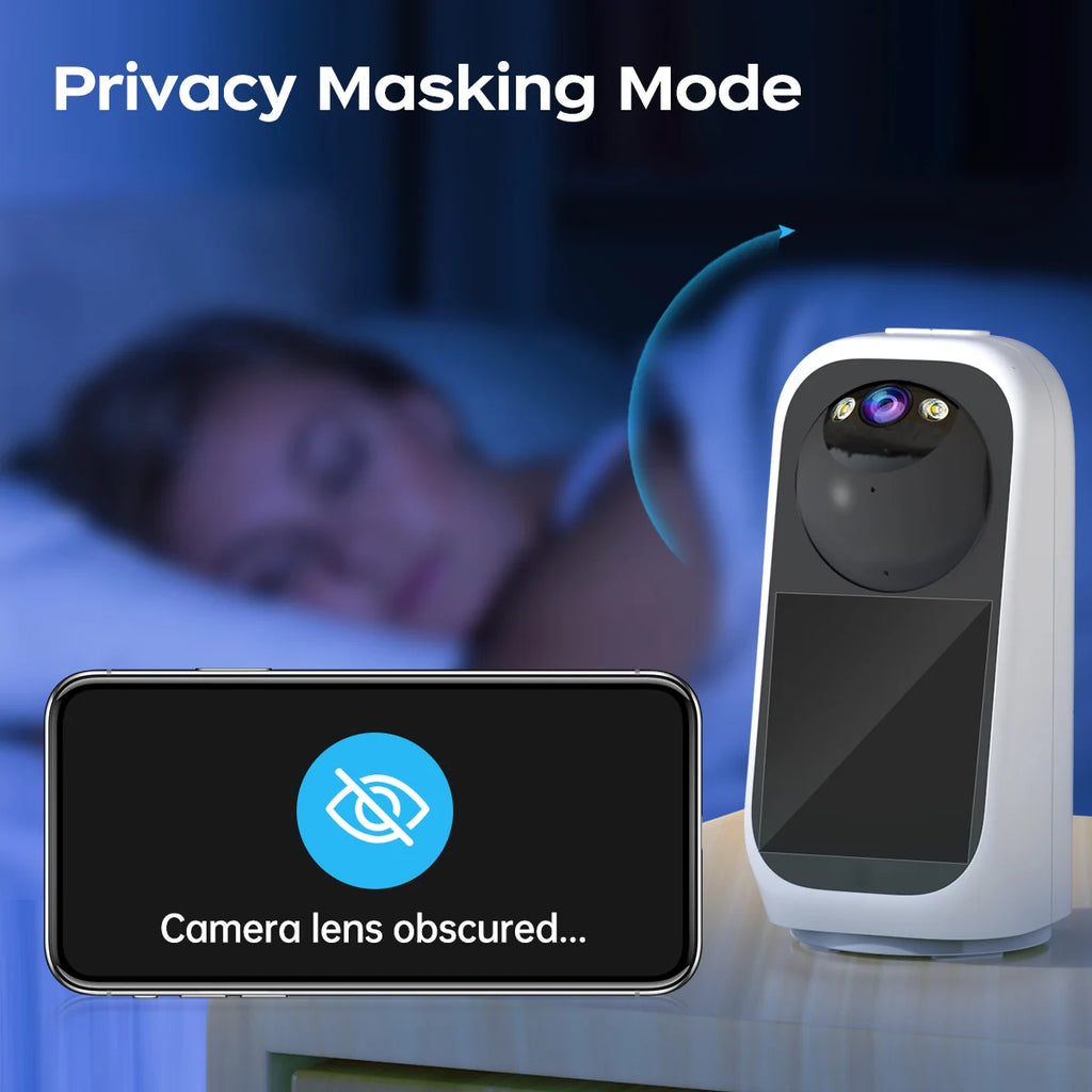 JOOAN 3MP PTZ 5G Wifi Camera HD 2.8” Touch Screen Baby Monitor Color Night Two Way Audio Wireless Smart Home Security Camera