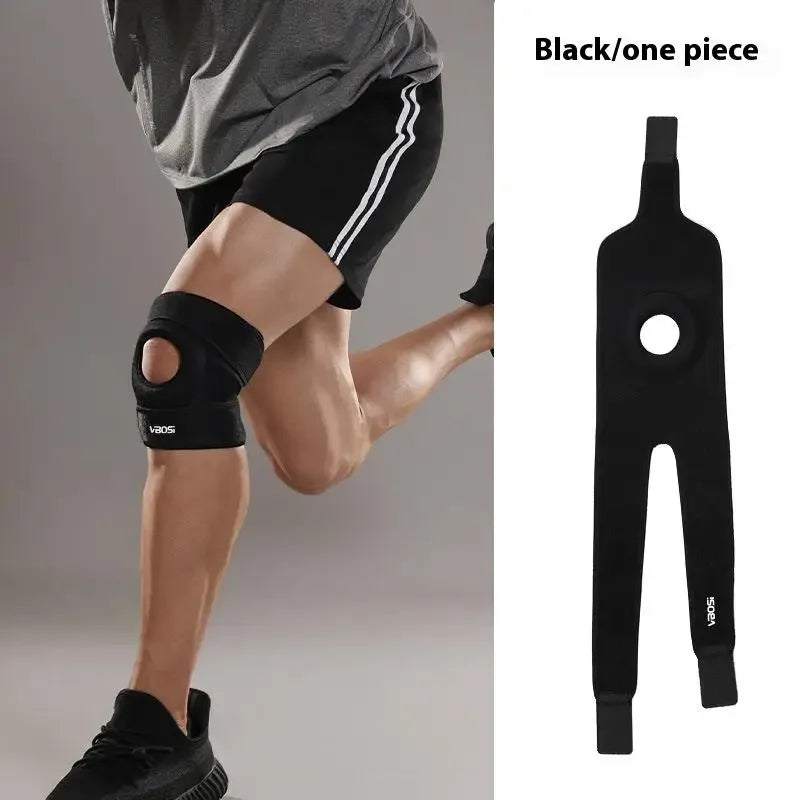 VBOSI Adjustable Open Patella Knee Support Brace Anti-slip Knee Pad for Arthritis Pain Relief Sports Fitness Running