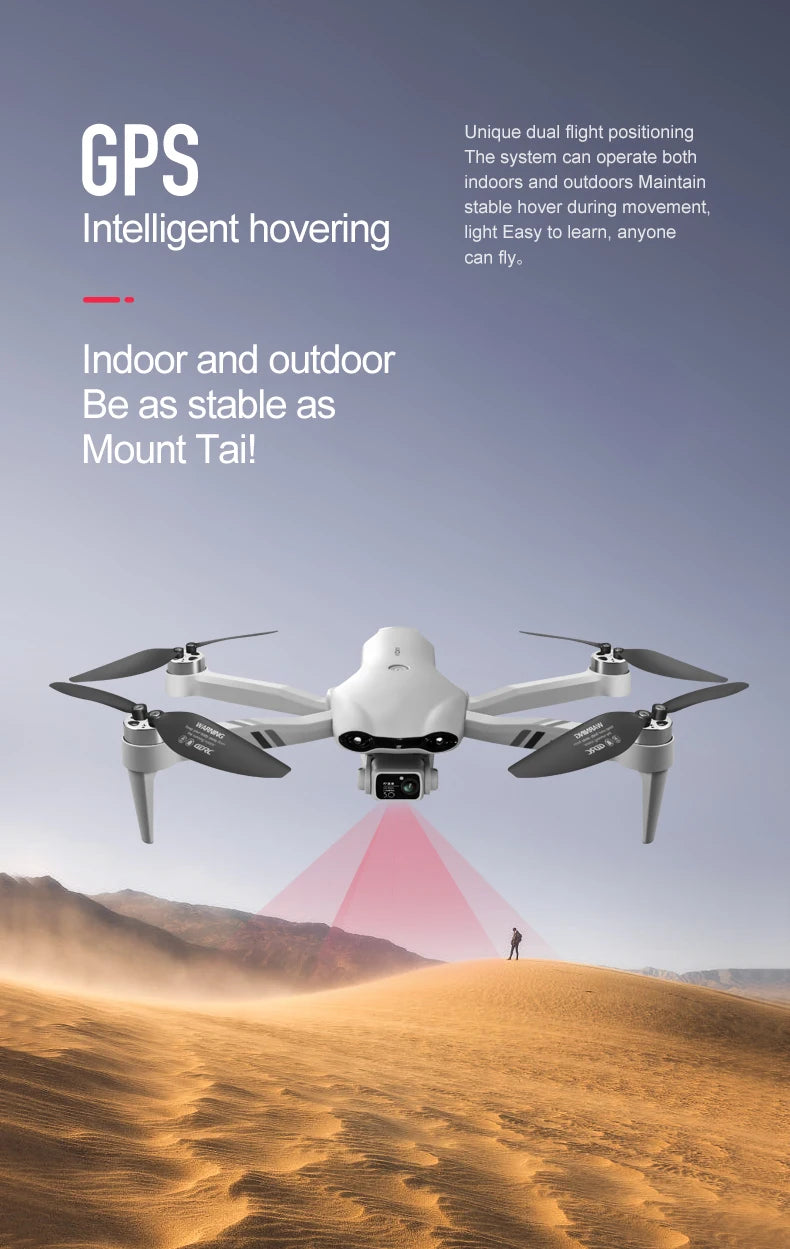 F10 GPS Camera Drone with 8K Dual Lens - Foldable Brushless Design Tidesmit