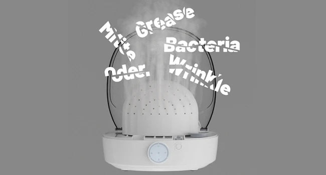 Tidesmit automatic cap care machine featuring steam and dual wind settings to restore misshapen hat shape