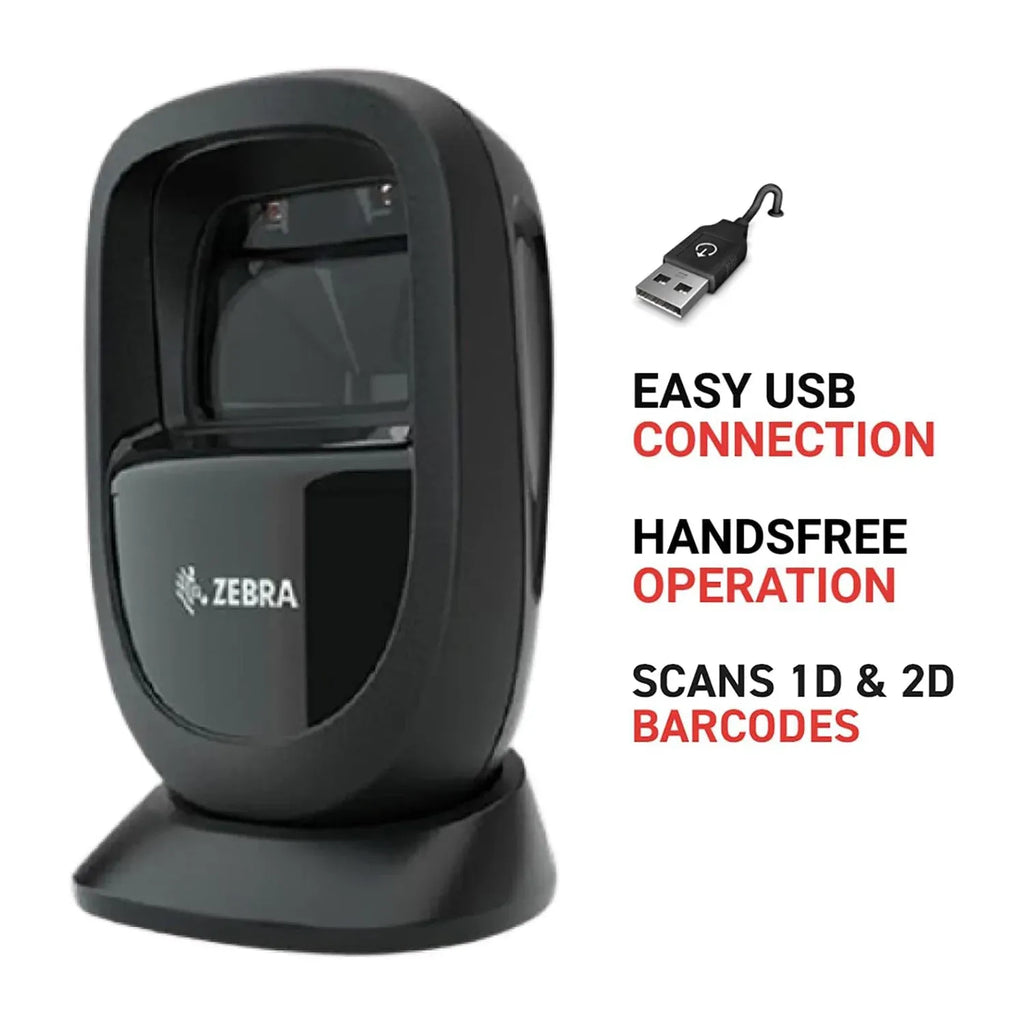 Original Zebra DS9308 Desktop 1D 2D Barcode Scanner  Best Sell Wired Presentation Scanner Barcode Reader Barcode Data Collector
