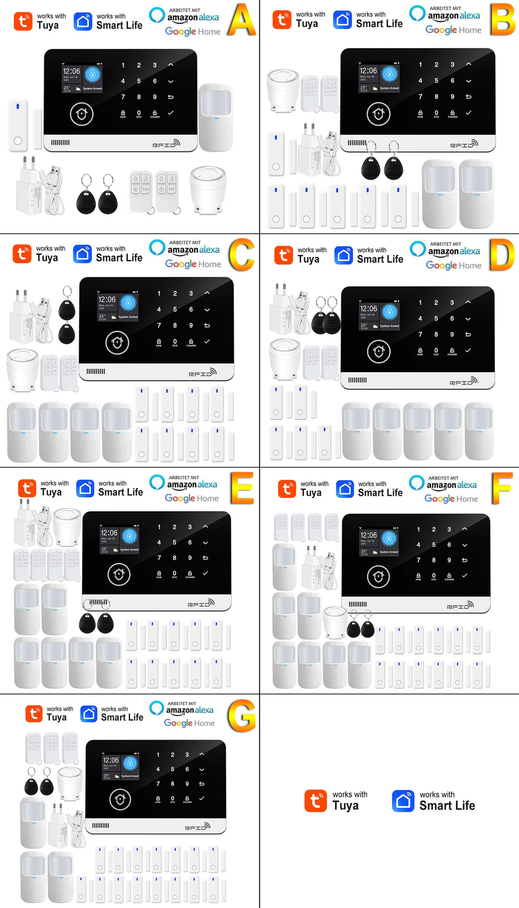WiFi GSM Home Security Alarm System - Smart Home App Control Tidesmit